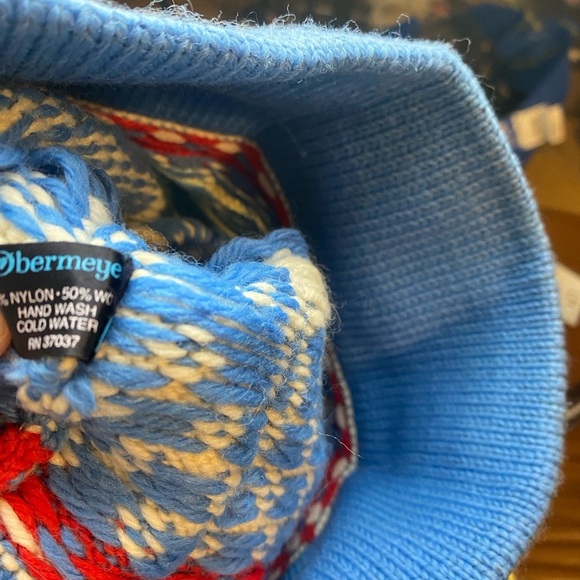 Obermeyer Aspen Wool Blend Pom Pom Hat Beanie - Picture 4 of 5